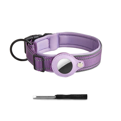 Collare per cani riflettente con supporto AirTag