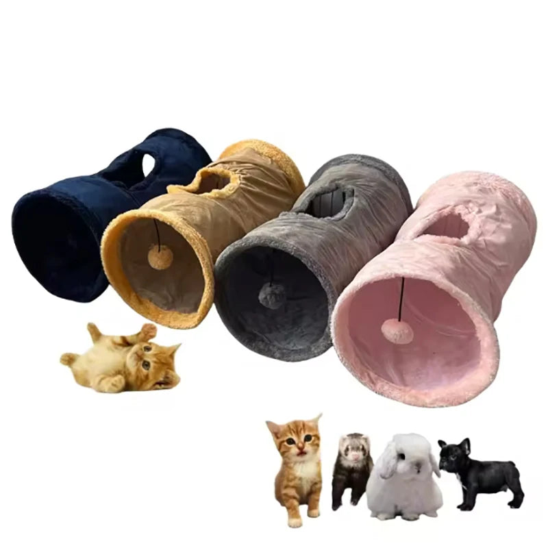 Plush Cat Tunnel Toy