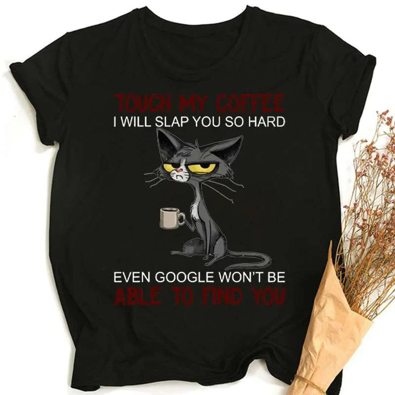 Cat Phrase Cotton Shirt