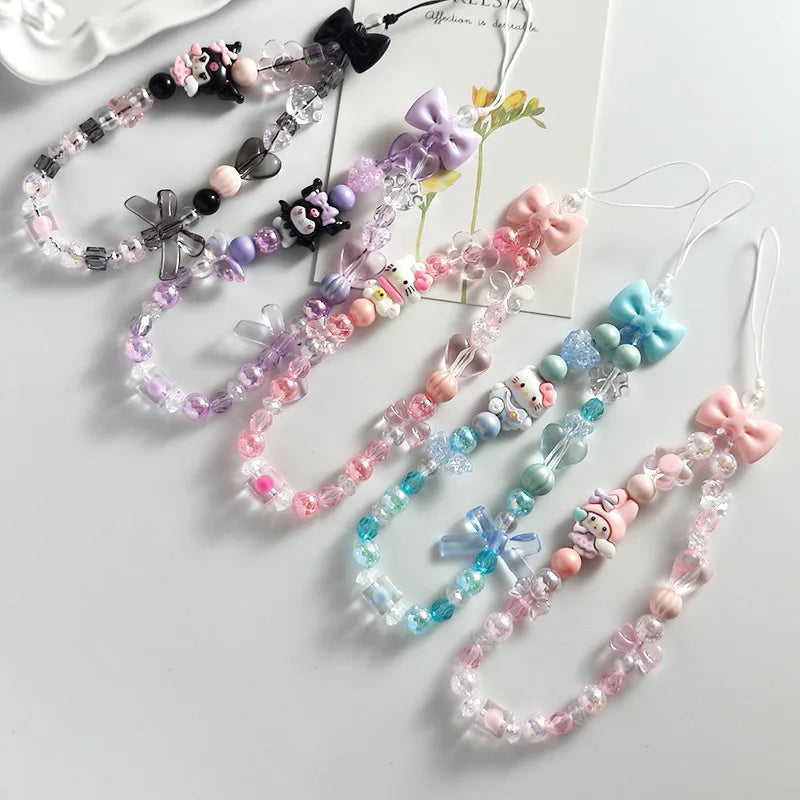 Pendentif chaîne de téléphone Hello Kitty