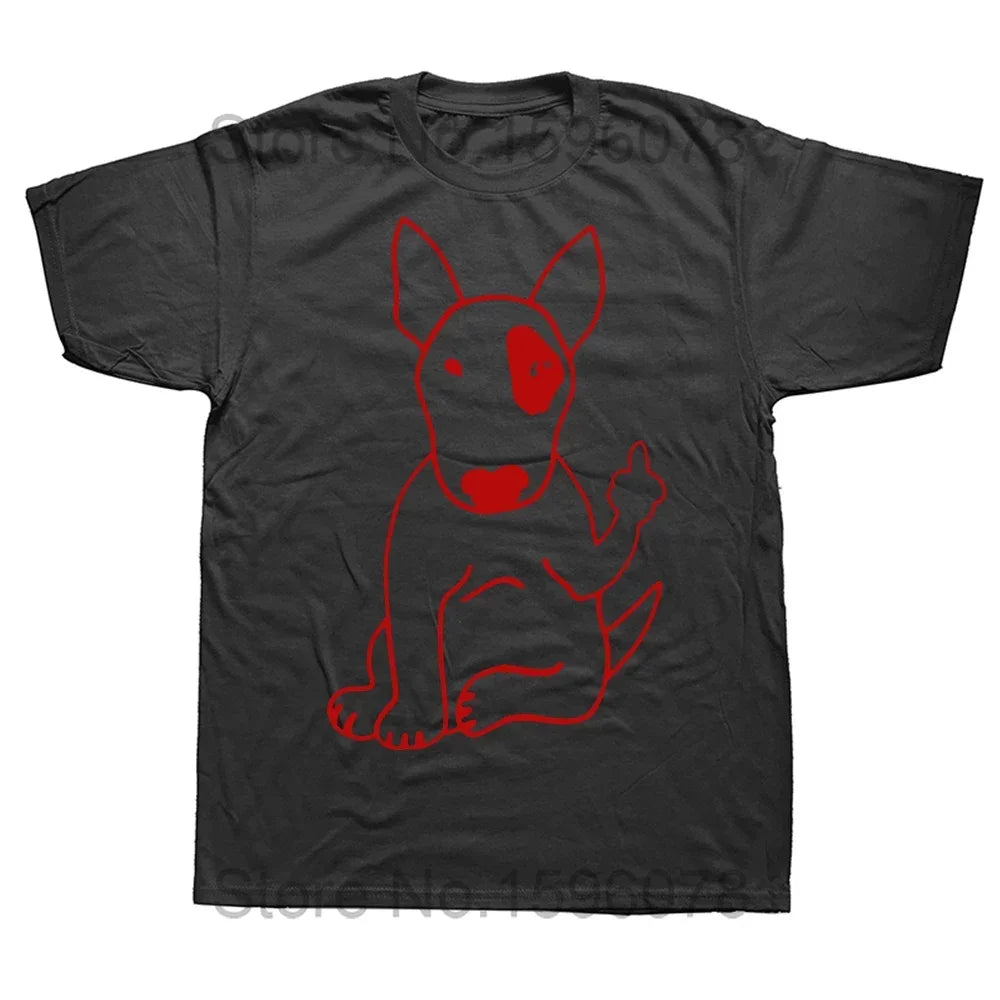 Minimalist Bull Terrier Outline T-Shirt