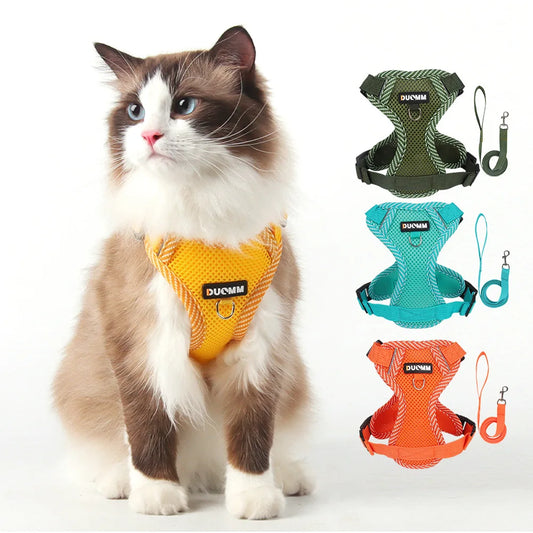 Cat Harness Leash Breathable Mesh