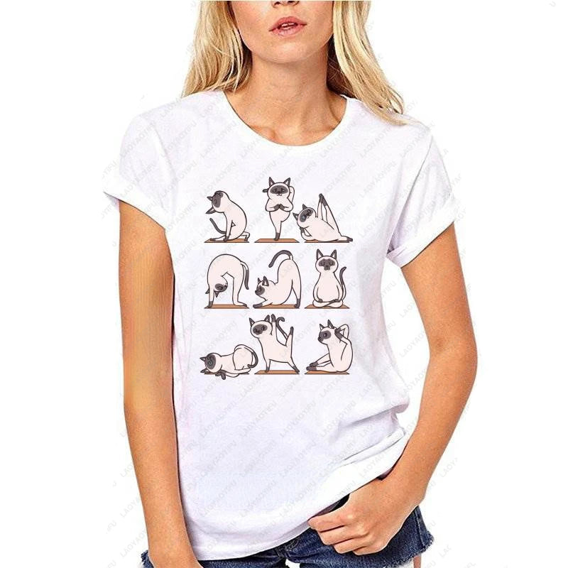 Siamese Cat Yoga T-Shirt