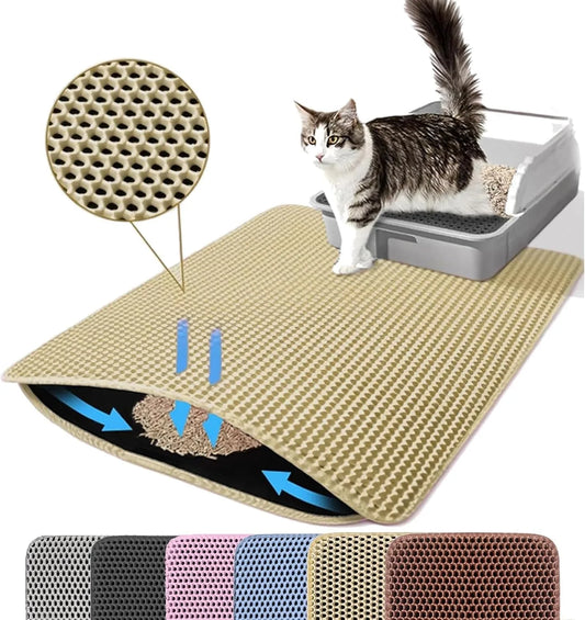 Honeycomb Double-Layer Pet Litter Mat