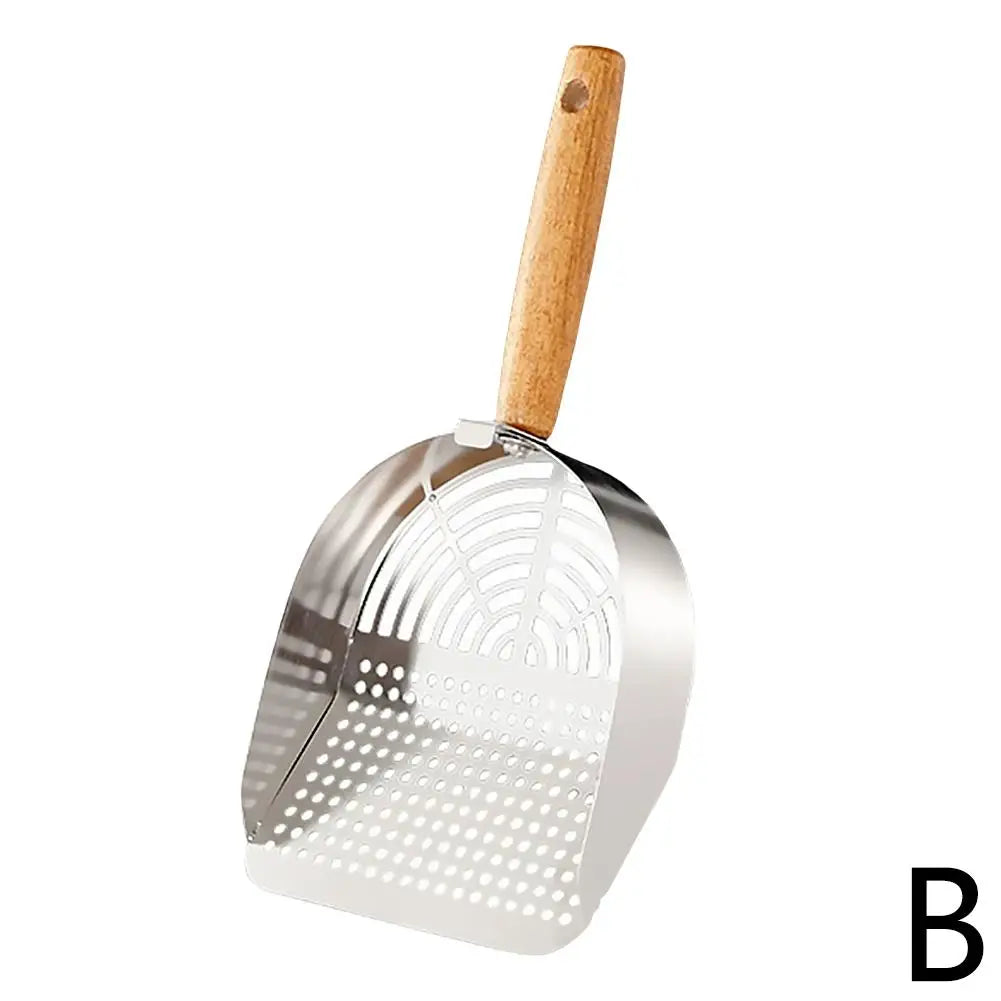 Stainless Steel Cat Litter Scoop Long Handle
