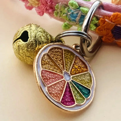 Pet Collar Colorful With Bell