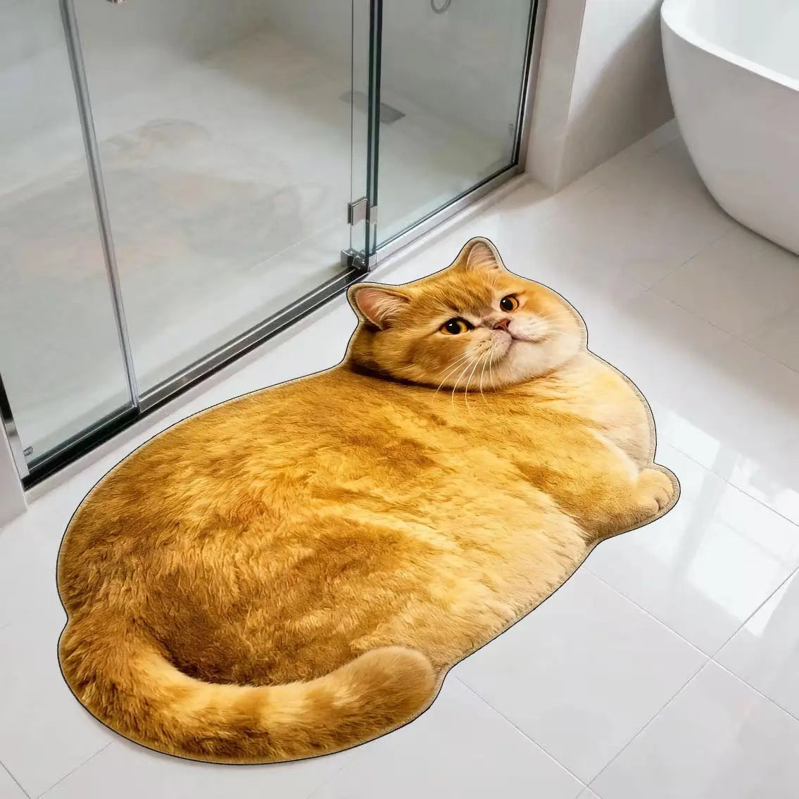 3D Cute Cat Diatomite Bath Mat