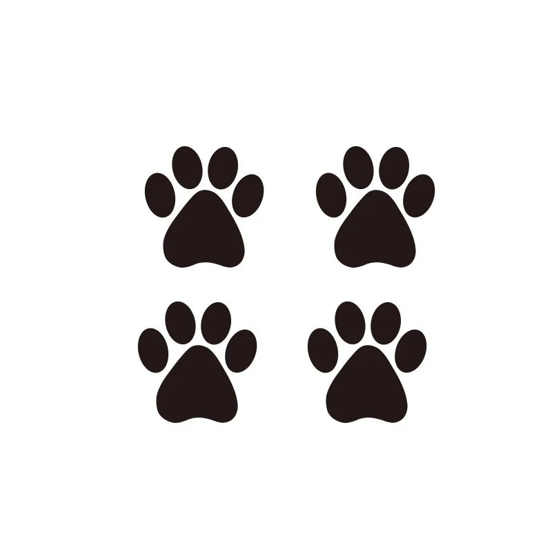 Paw Print Trail Car Decals