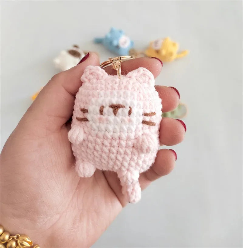 Porte-clés au crochet série chaton