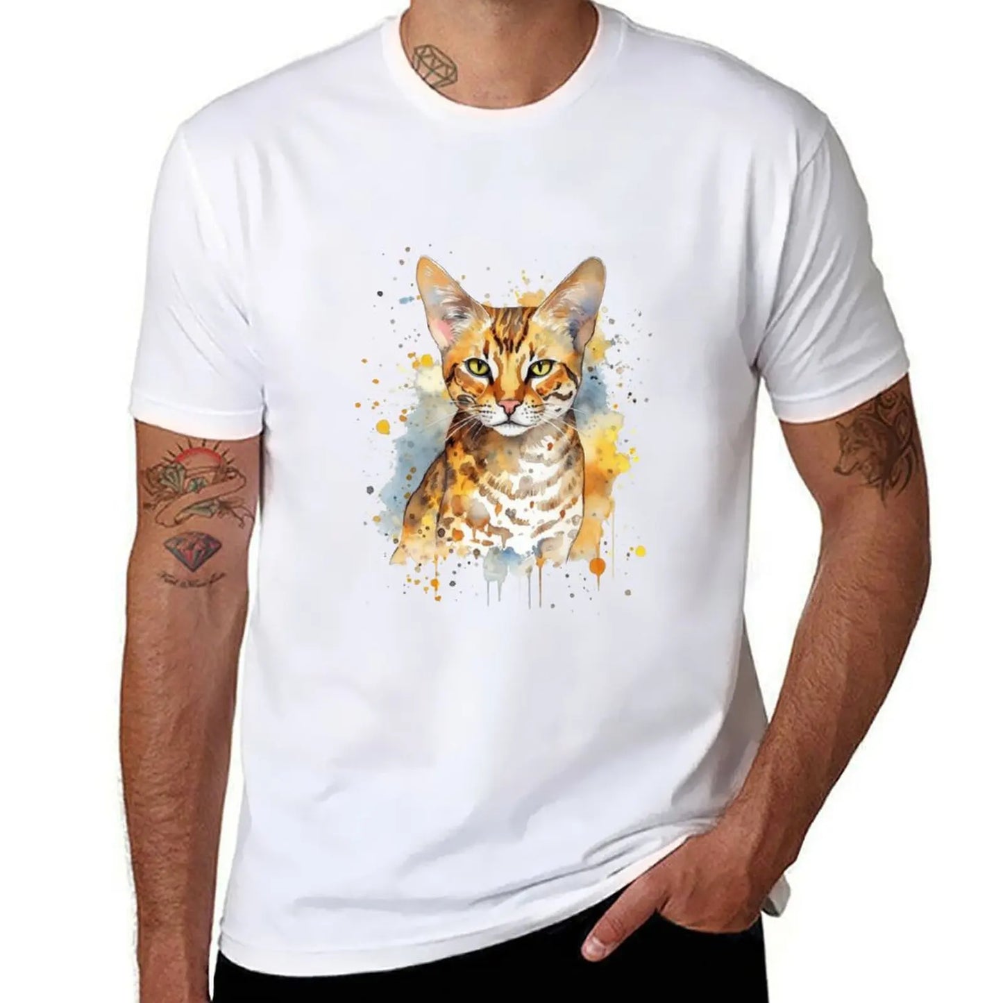 Ocicat Cat Painting T-Shirt