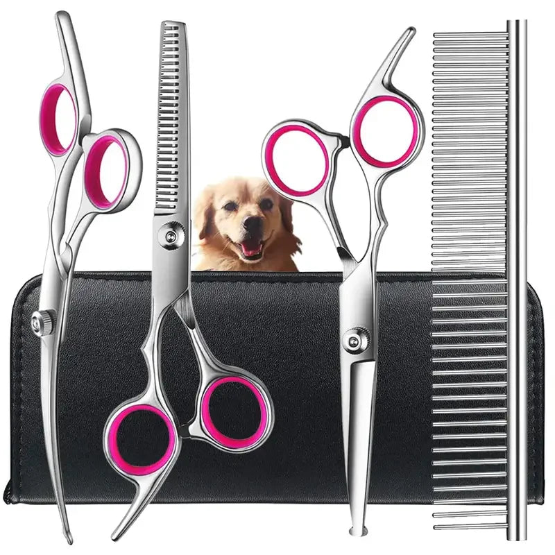 Professional Pet Grooming Scissors Set