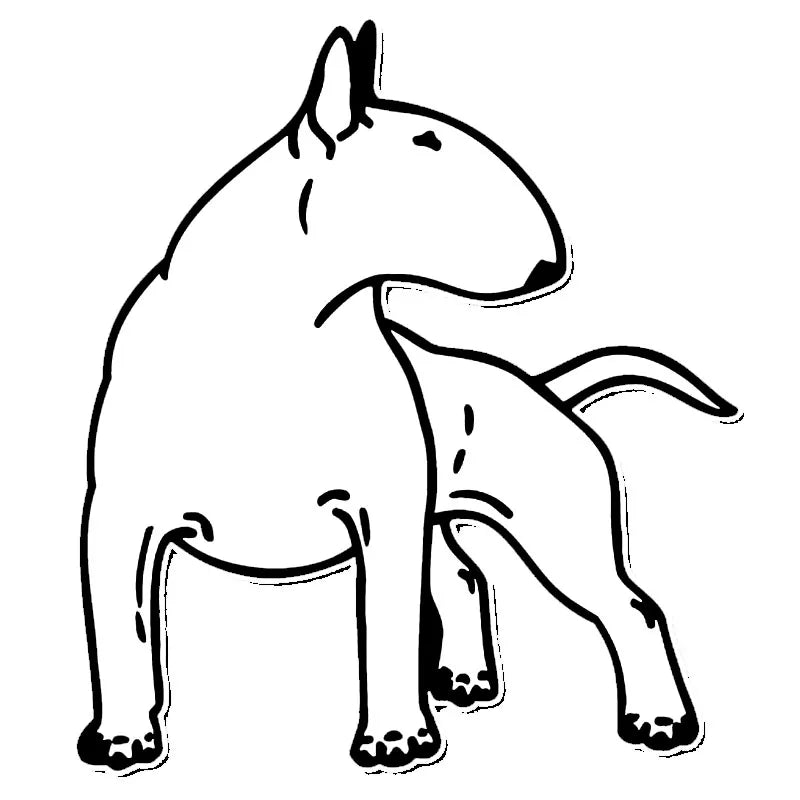 Bull Terrier Dog Styling Car Sticker