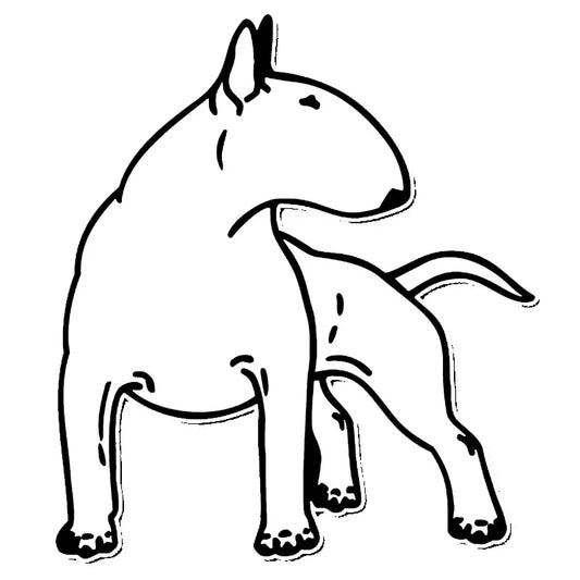 Bull Terrier Dog Styling Car Sticker