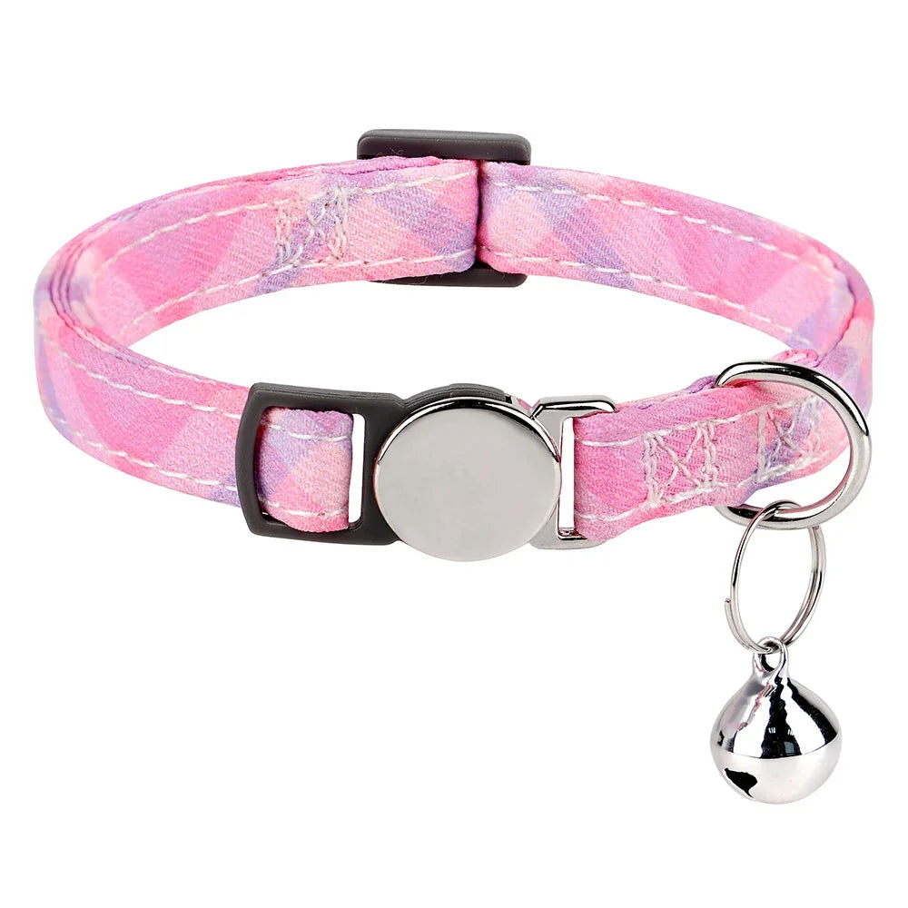 Floral Cat Collar with Bell