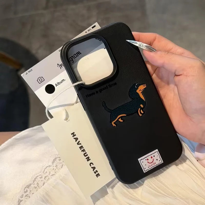 เคสโทรศัพท์สุนัขดัชชุนน่ารัก