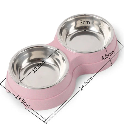 Double Pet Bowls for Food
