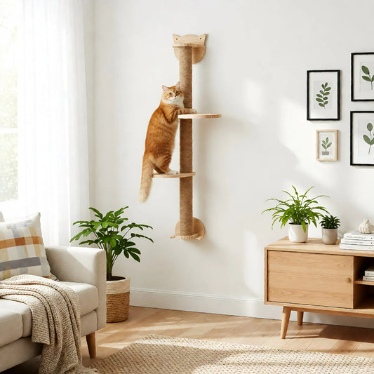 Wall-Mounted Sisal Cat Scratcher