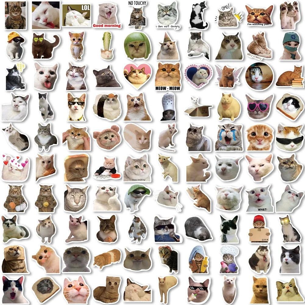 Cute Cat Stickers Pack