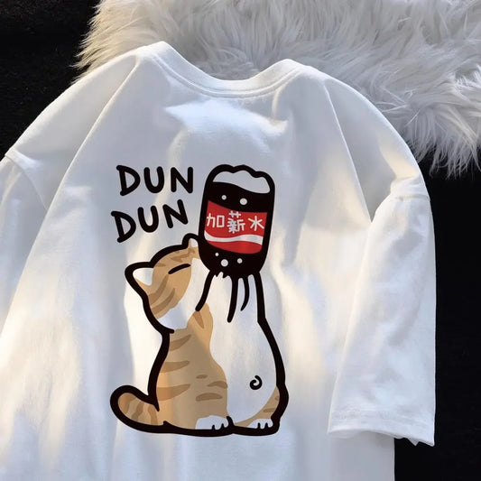 Cat Funny Drinks T-Shirt