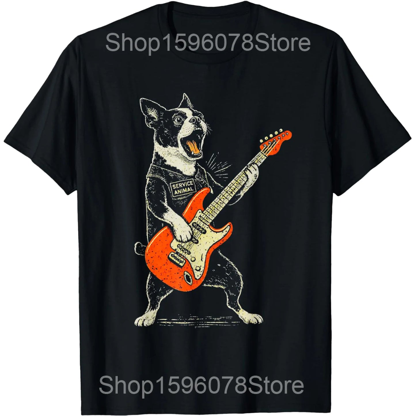 Boston Terrier Drinking Iced Coffee Shirt