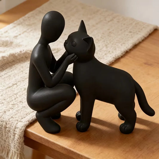 Statues of Owners and Cats