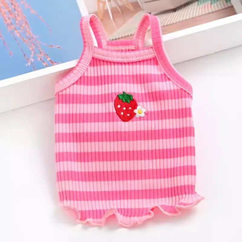 Fashion Dog Vest Suspender Shirt