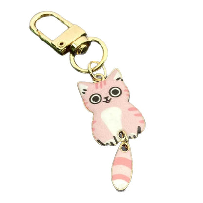 Cat Pendant Cartoon Keyring
