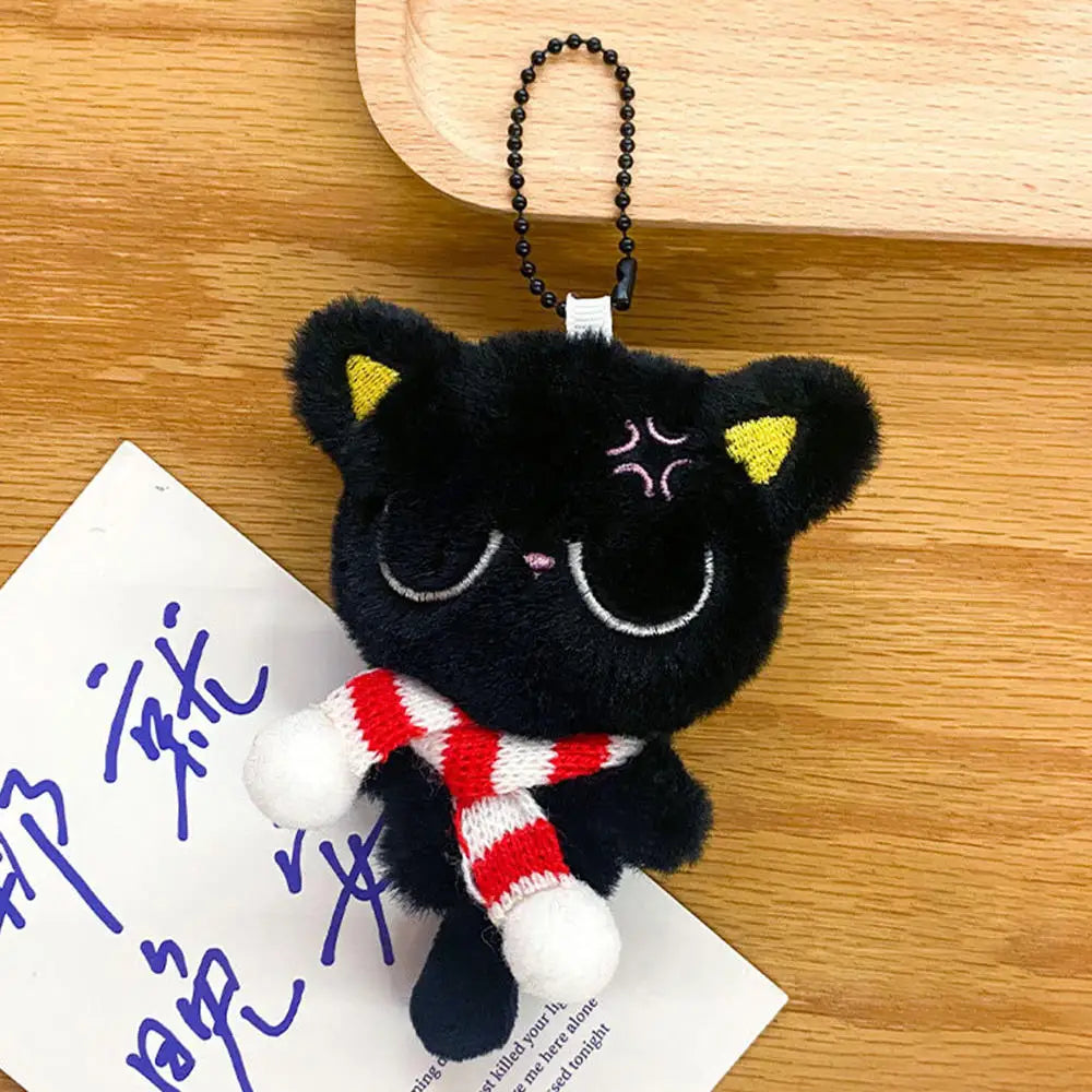 Mignon mini pendentif chat noir