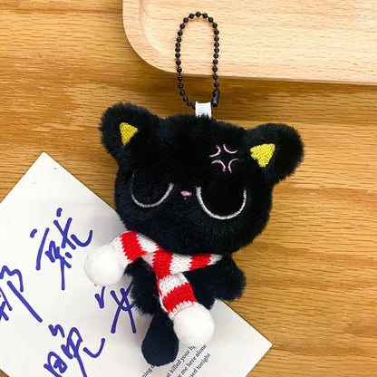 Mignon mini pendentif chat noir