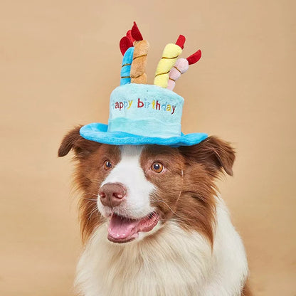 Chapeau de fête d'anniversaire pour animaux de compagnie