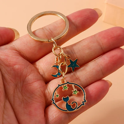 Cute Cartoon Cat Keychain