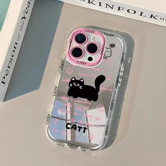 Cat Cute Mirror iPhone Case