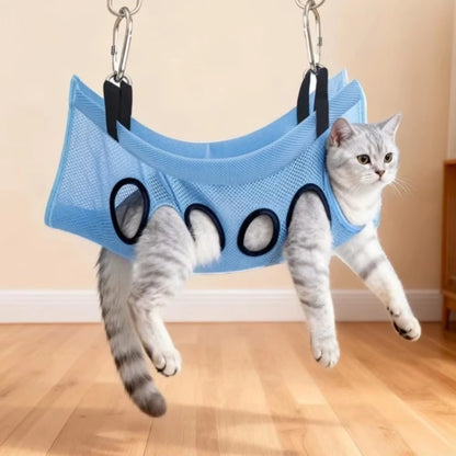 Foldable Pet Grooming Stand with Breathable Mesh