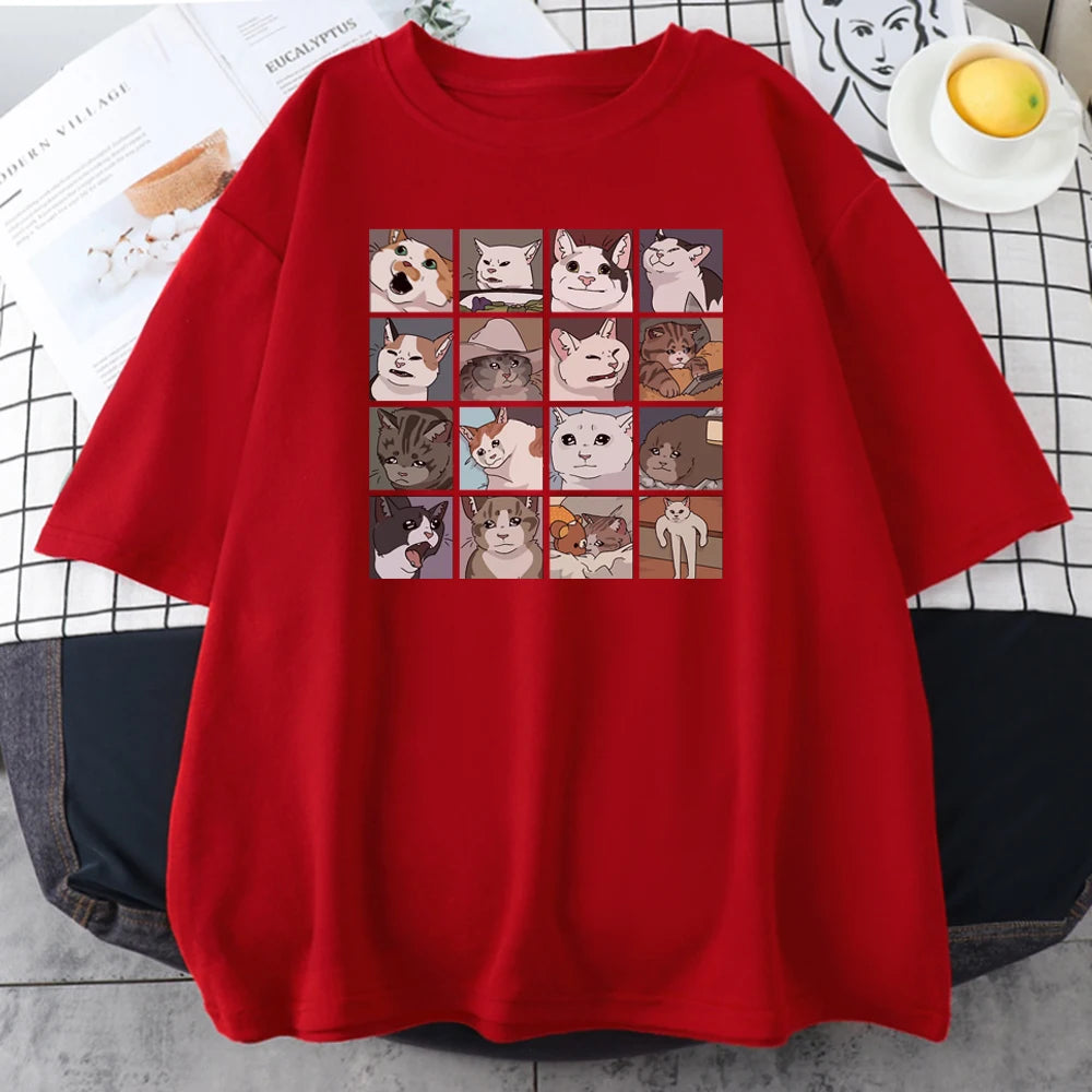 Meme Cats Puzzle T Shirt
