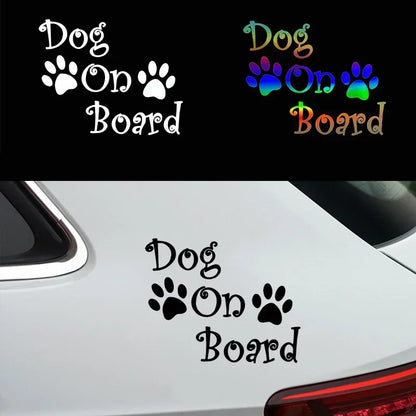 Dog On Board Car Decal