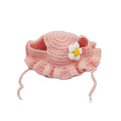 Chapeau de chat d'hiver au crochet mignon