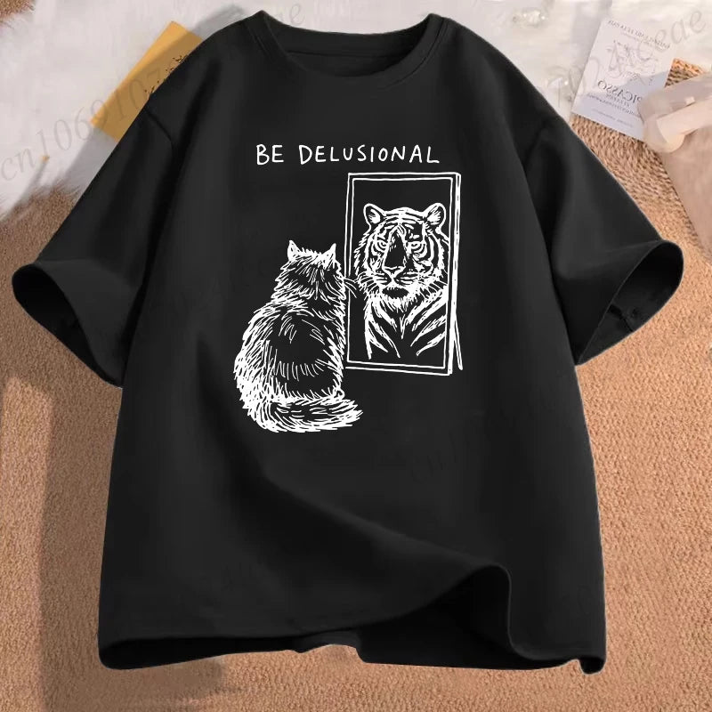 Seien Sie wahnhaftes Katzenshirt