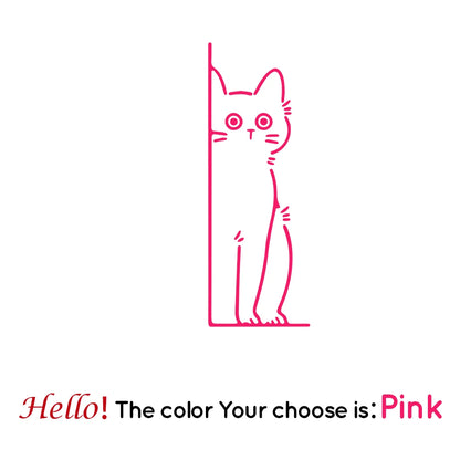 Cat Art Vinyl Wall Decor