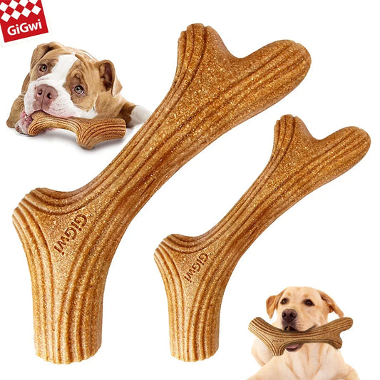 Natural Wood Grain Bone Chew Toy