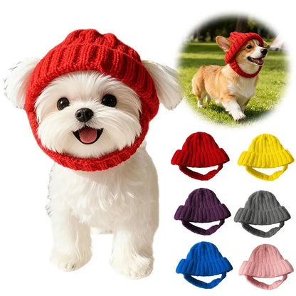 Cute Knitted Pet Winter Hat