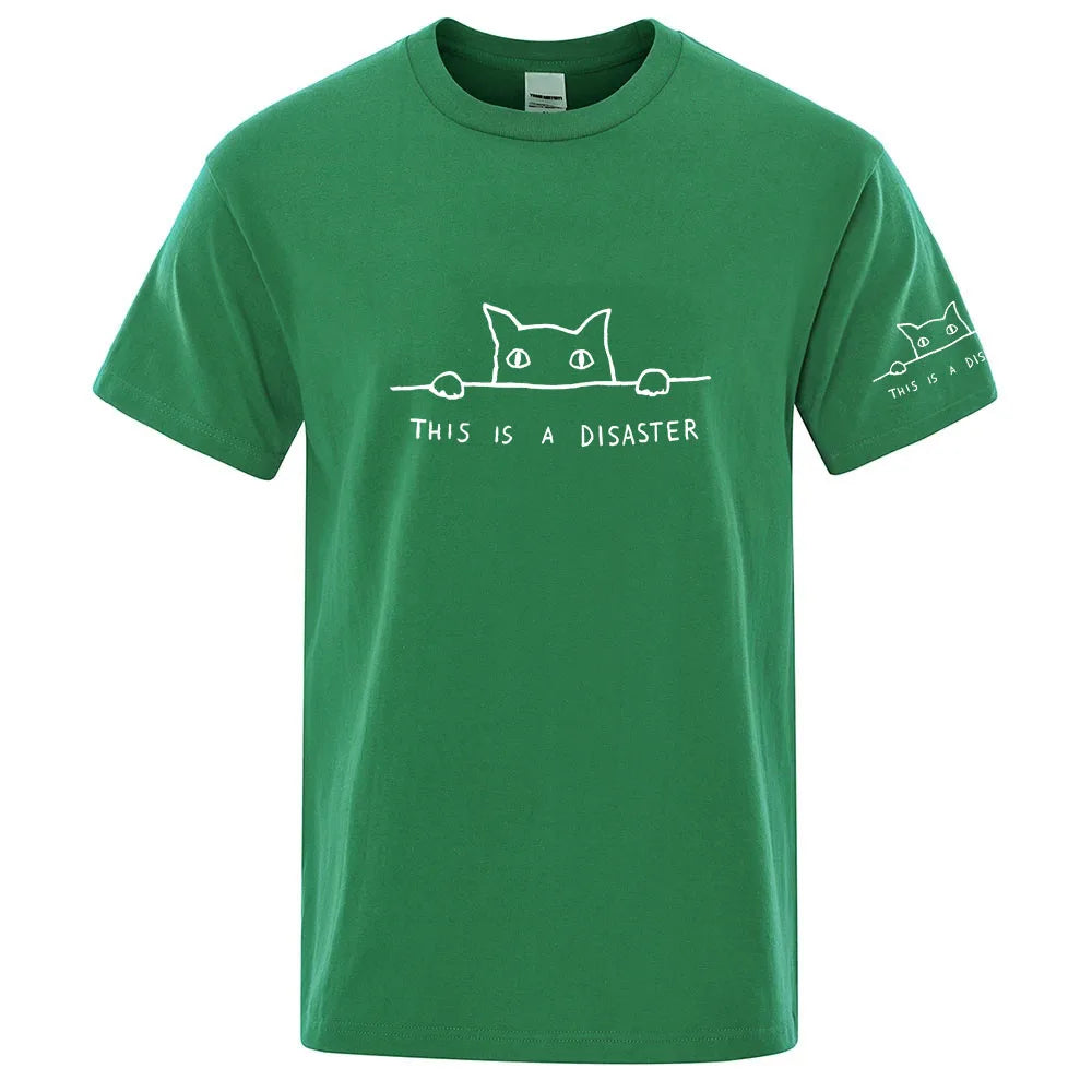 This Is a Disaster Funny Cat Shirt