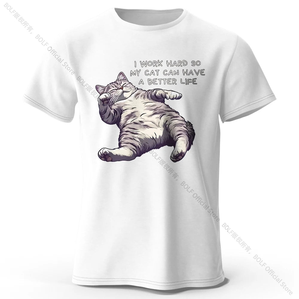 Cat Lover Cotton T-Shirt