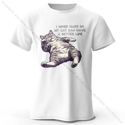 Cat Lover Cotton T-Shirt