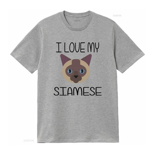 I Love My Siamese Cat T Shirt
