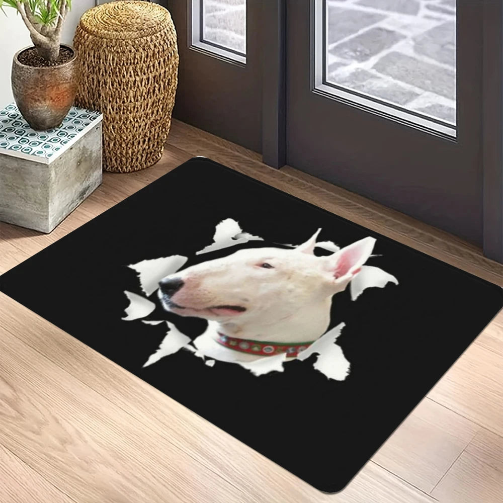 Bullterrier-Willkommens-Bodenmatte