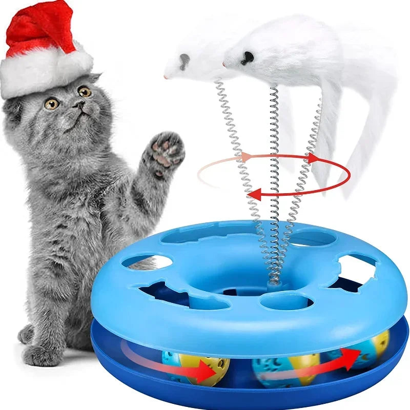 Trilhas interativas para brinquedos para gatos