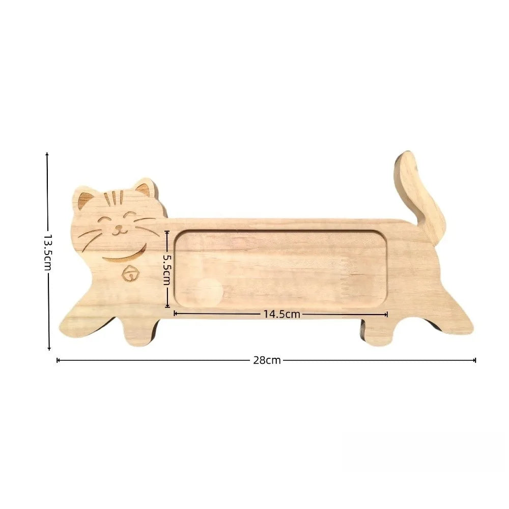 Cat Shape Photo Frame Wooden