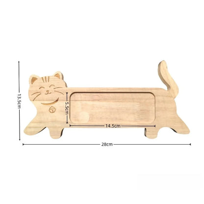 Cat Shape Photo Frame Wooden