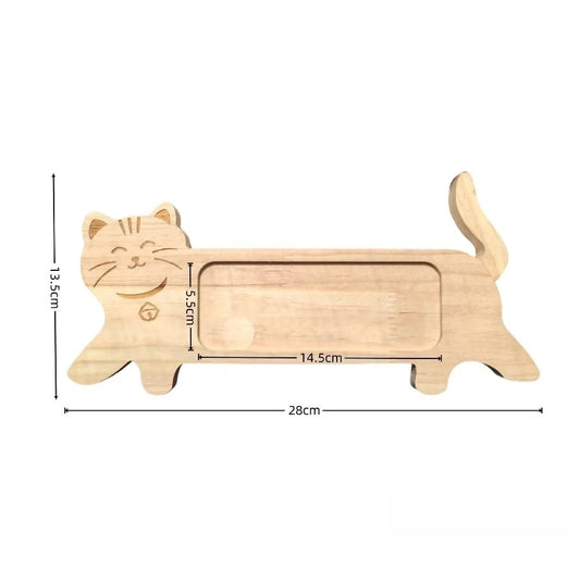Cat Shape Photo Frame Wooden