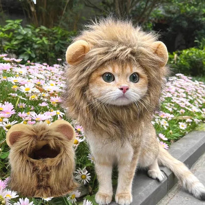 Perruque pour animaux de compagnie majestueuse crinière de lion